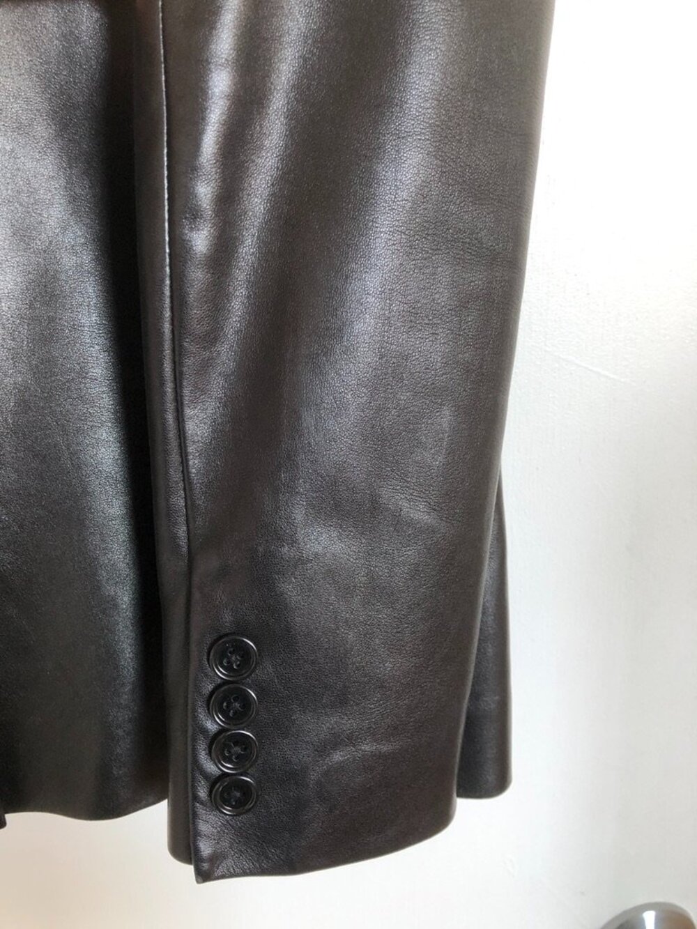 Ralph Lauren Lambskin Leather Blazer - Picture 5 of 9